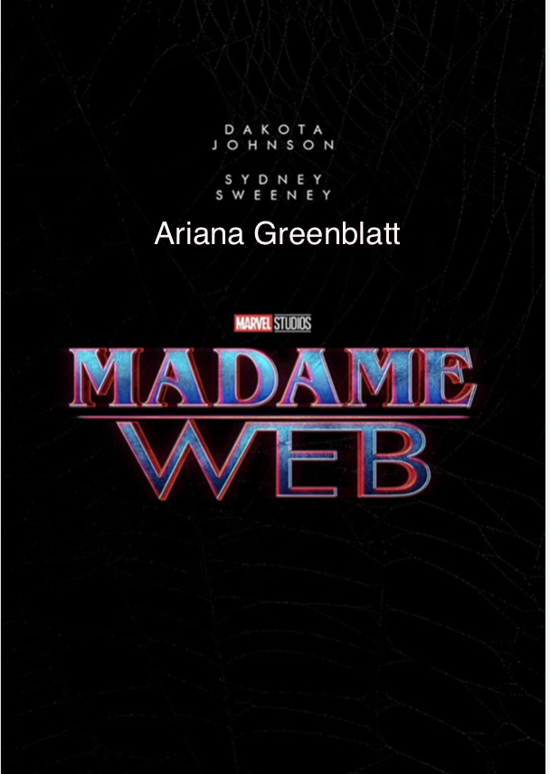 Dakota Johnson Sydney Sweeney Adam Scott And Ariana Greenblatt in Madame Web
launches In February 16 2024 https://t.co/5B8eDqRLyA