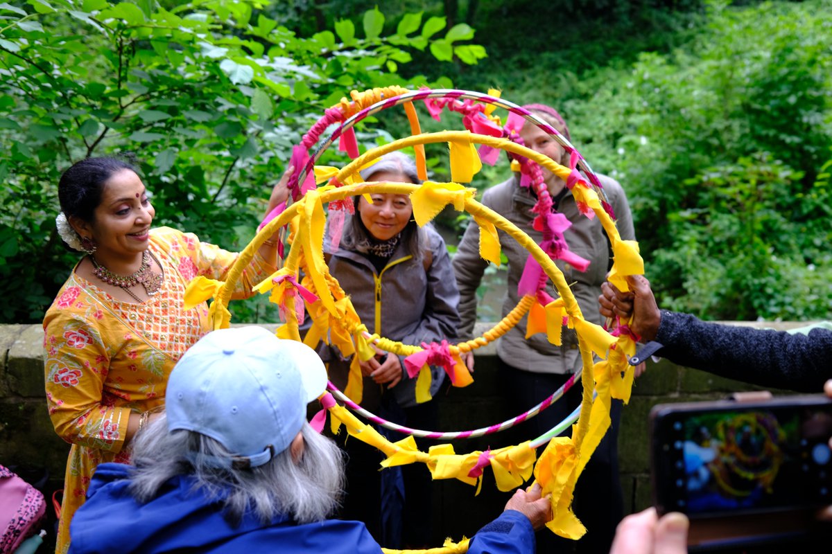 Those on the recent Roots & Routes creative walk on the theme of Indian rhythms and nature in bloom in Gledhow Valley Woods received a taste of our forthcoming #CricketGreen performance, a combination of music, theatre, and dance telling the story of Team Earth and Team Climate