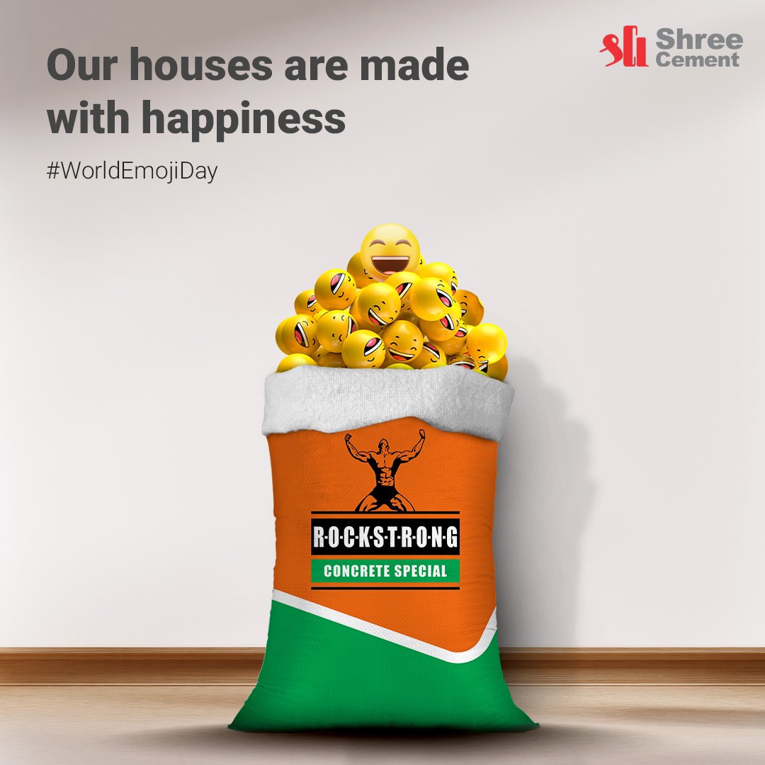shreecementltd's tweet photo. Cementing homes and smiles since 1985 😊 

#WorldEmojiDay2023 https://t.co/qbUilr8QQs