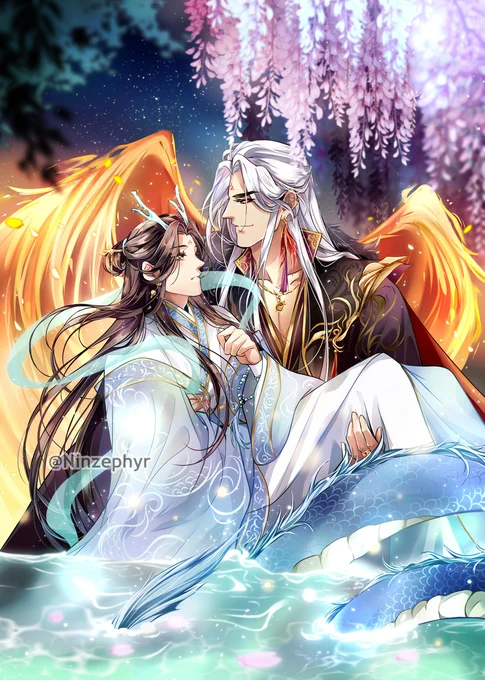 My Yanshen AU pieces for   #qqfantasyzine #ThousandAutumns #千秋 #山河剑心