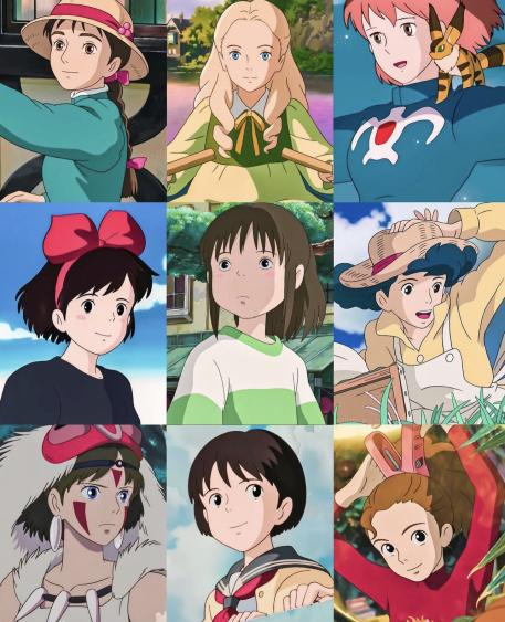 anime_'s tweet photo. Who's your favorite Ghibli girl? https://t.co/uInlff1IJZ