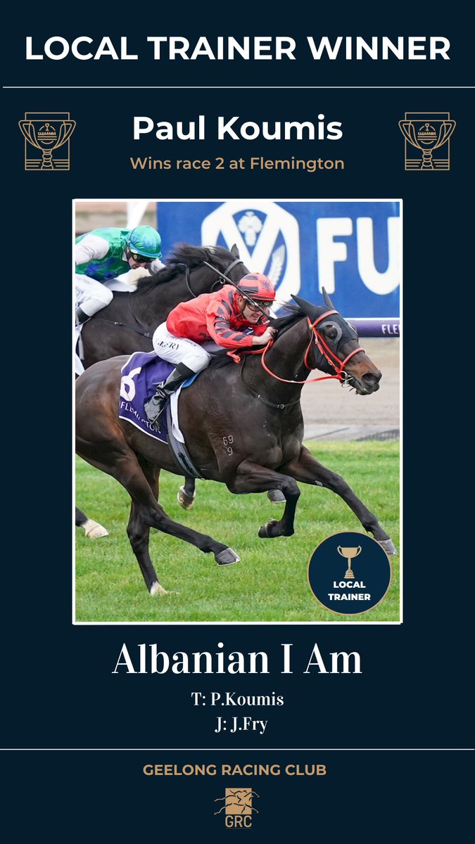 Congratulations to local trainer, Paul Koumis, who secured a win at headquarters on Saturday 🏆👏🏽