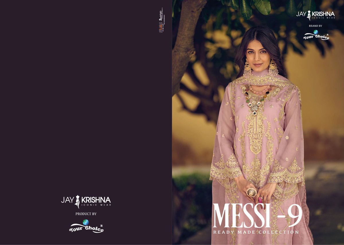 Your choice present Messi vol.9 suits. Series: 90001 to 90004 Your choice A Trendy Fashion at Affordable Price Maan Fashion – Exporter, Wholesaler and Supplier of exclusive range of Designer Salwar Suit, Fancy Anarkali Suit, Designer Suits, Salwar