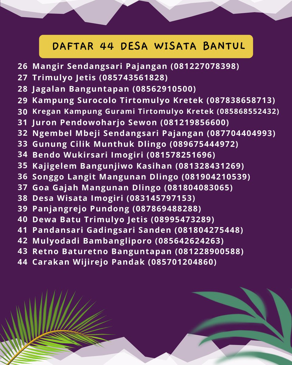 Halo Sobat Jelajah Bantul 🙌
"BIARKAN FOTO BERBICARA"

#bantul
#lombafoto 
#lombafotografi 
#desawisata 
#bantulevents 
#jogjaevent 
#wisatabantul 
#jelajahbantul