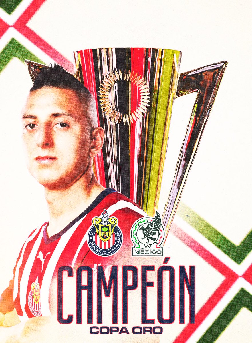 Chivas's tweet photo. ¡CAMPEONEEEEEEEES, @MISELECCIONMX! 🏆

¡VAMOS POR MÁS JUNTOS! 👊

#RojiblancosDeSelección 🇲🇽🐐 https://t.co/h0l8pGth19