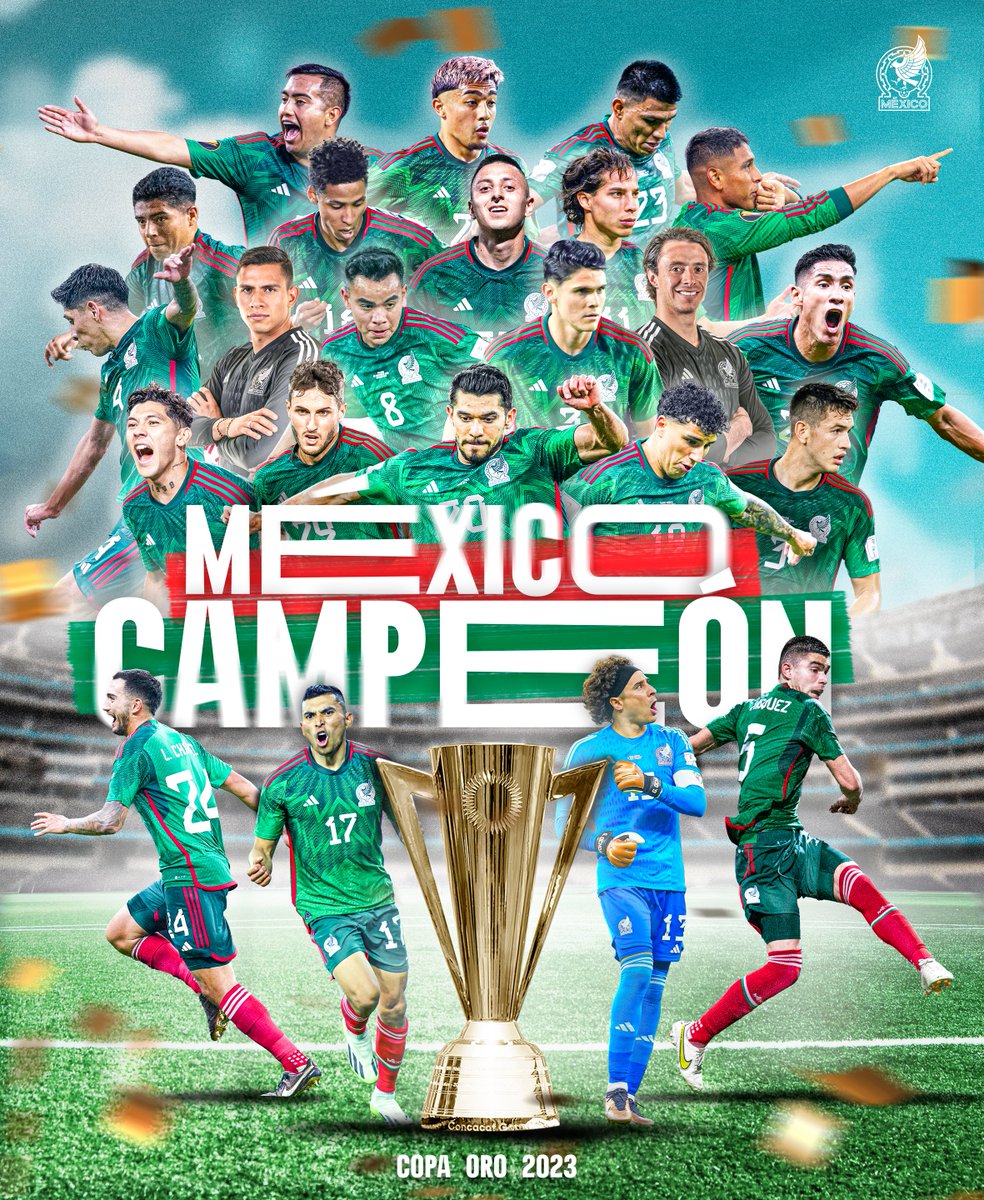 🏆🏆🏆🏆🏆 ¡CAMPEONES! 🏆🏆🏆🏆 ¡LLEGÓ LA NOVENA! 9️⃣ ¡LA COPA ORO ESTÁ DE VUELTA EN CASA! 🇲🇽 ¡VAAAMOOS! #MéxicoDeOro