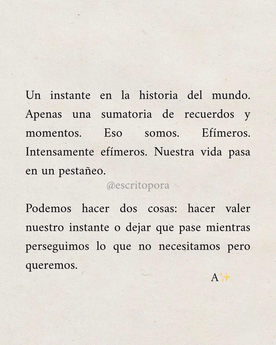 aartuciovdela's tweet photo. De vos depende aprovechar el tiempo, cariño ✨ https://t.co/qFrMG5VEgw