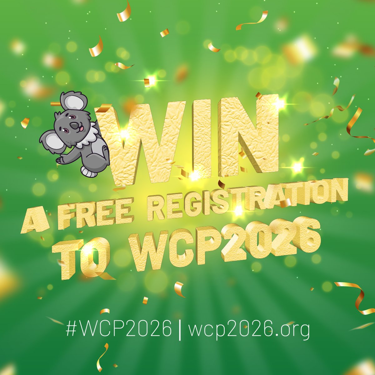 WCP2026's tweet photo. 📷 Don't forget to take a photo with your clip-on koala in your hometown for the chance to win a FREE registration to @WCP2026 in Melbourne, Australia. Share on any platform and tag #WCP2026 to enter! 🎉

#WCP2023 #Pharmacology #ClinicalPharmacology @ASCEPTanz @IUPHAR https://t.co/0ru7OvztUu