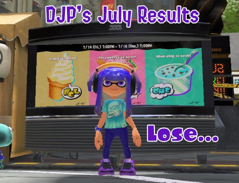 DJParticle's tweet photo. Erf... 3rd loss in a row, but at least we prevented the sweep!
#Splatfest #Splatoon3 #TeamMintChip #スプラトゥーン3 #フェス #チョコミント https://t.co/N76L4VC69B