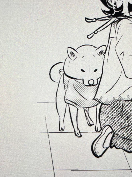 すっっごい小さく描いてて断ち切りで見切れるんだけど気に入ってる笑