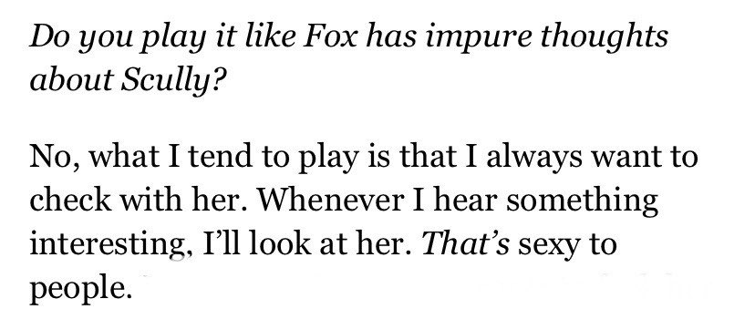 realest thing david duchovny has ever said