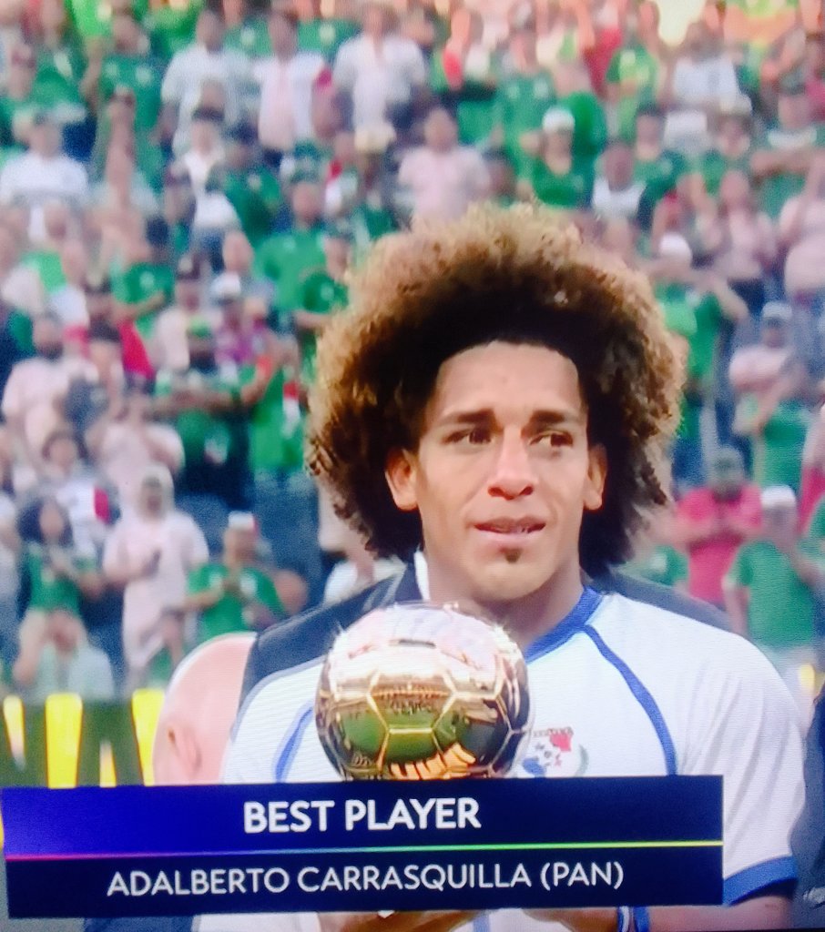 radiopanama's tweet photo. #Deportes | Orgullo Nacional 🇵🇦🇵🇦🇵🇦🇵🇦🇵🇦🇵🇦 

Adalberto Carrasquilla🇵🇦  es escogido el mejor jugador de la Copa Oro.

#RadioPanama https://t.co/lQrHaO0ICd