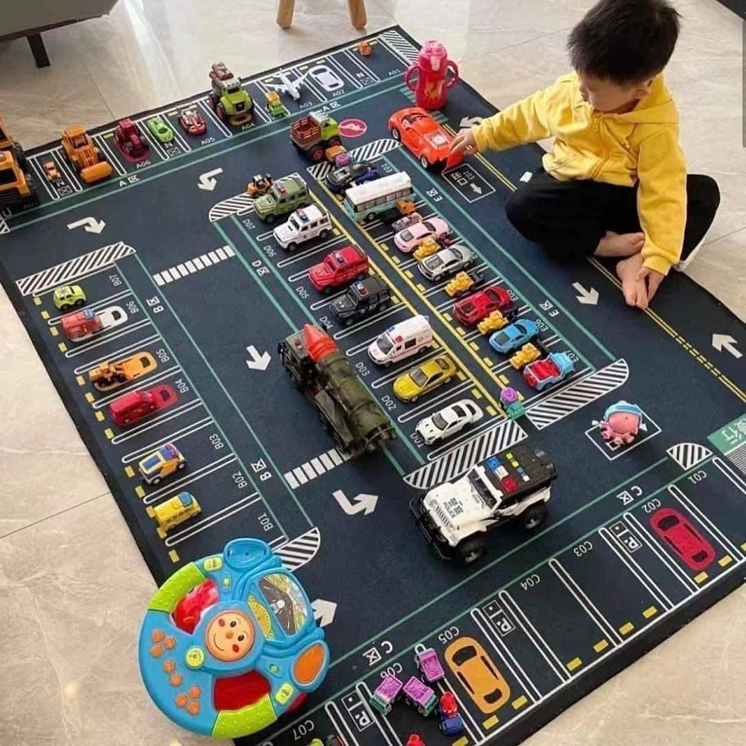 ApiliaTLazada's tweet photo. Berguna betul beli karpet ni untuk anak.

Develop kreativiti diorang main. Siap ada parkit lot lagi. Seronok tengok anak pikir macam mana nak susun. Stok kereta mainan penuh kat rumah takde la tak berguna. 

Murah weh harga dia
https://t.co/NtnsiYmZKN https://t.co/7GXWKdkbJ1