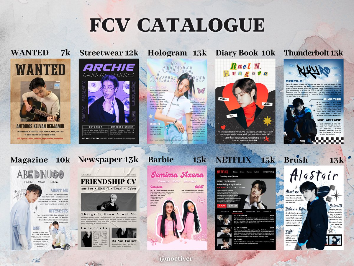 noctiver's tweet photo. Retweets are appreciated!

Selamat pagi, hari ini saya open jasa FCV. Ada 16 katalog, starts from 7k dan bisa custom FCV juga. Untuk detailnya ada di pinned ya, jika berminat/ingin bertanya, bisa hubungi saya melalui DM atau telegram. Terima kasih!

#zonauang #zonaba #zonajajan https://t.co/kRdxn3bMr2