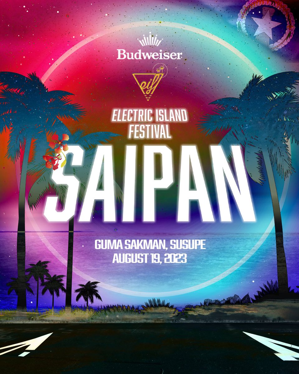 eifestival's tweet photo. After 5 long years, EIF Saipan is BACK on August 19th at Guma Sakman, Susupe! We’re ecstatic to be heading north again to dance the night away as part of our 10-year anniversary celebration! https://t.co/9yee5om3HM