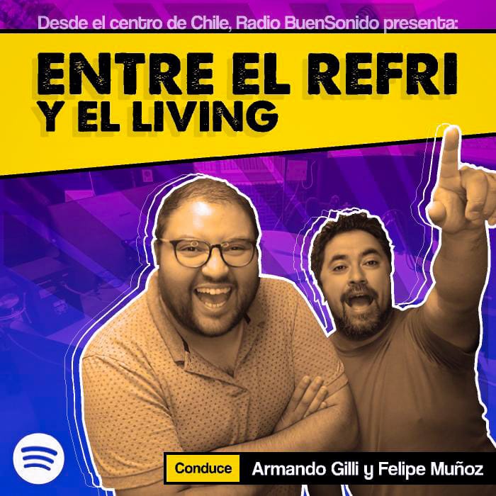 armandogilli's tweet photo. Los 11 capítulos del primer podcast del Centro de Chile, disponibles en @spotifychile @spotify 

Búscanos como Entre el Refri y el Living. Tenemos recién subido el último episodio llamado #PasiónDeLaWena 

Escucha, y dale 5 estrellas 🫰

#BuenSonido La radio digital 📻📱 https://t.co/a9zkkK3jlo