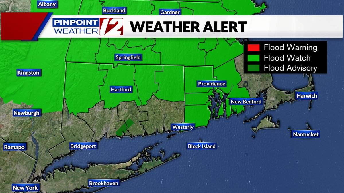Flash flood warnings have expired, but we will remain in a flood watch until 2 AM Monday morning... #wpri https://t.co/d0yJHGJ2ZD