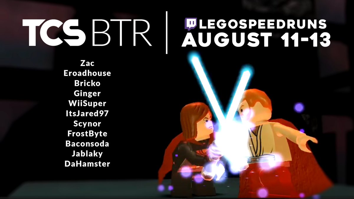 WiiSuper's tweet photo. LEGO Star Wars: The Complete Saga Break the Record is returning for 2023 and I will be running in it! The event will run August 11-13, trailer linked below! 
https://t.co/RqrFuAoEaA https://t.co/CMktHh21YD