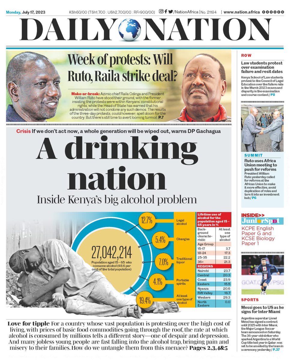 NationAfrica's tweet photo. A drinking nation
https://t.co/nPhj1fjFsK https://t.co/xk85X85jM0