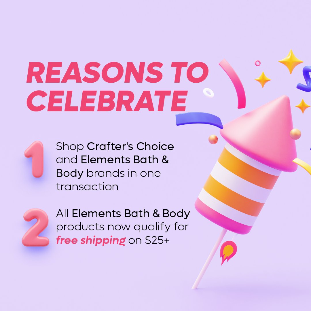 ElementsBB's tweet image. We have a huge announcement to make! Elements Bath &amp;amp; Body products will now be exclusively offered at WholesaleSuppliesPlus.com! This means you can shop both brands in one transaction AND you will now receive free shipping on orders over $25!