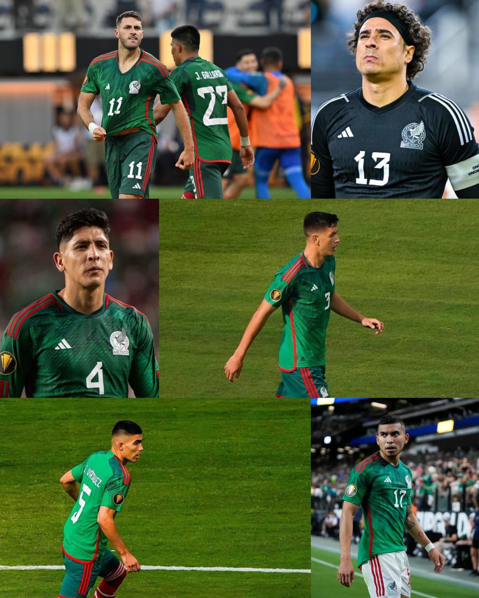 🇲🇽🤦‍♂️¡DICEN QUE ES PREFERIBLE JUGAR EN MÉXICO!

➜Guillermo Ochoa mostrado seguridad 
➜Cesar Montes y Johan Vasquez colgando 0 goles
➜Edson Alvarez cortando la jugada antes del gol 
➜Orbelin Pineda dando el pase del gol 
➜Santiago Gimenez, el GOLAZO