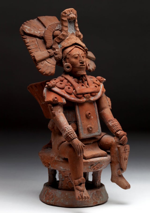 Sculpture of a seated lord. Mexico, Maya civilization, 600-900 CE
