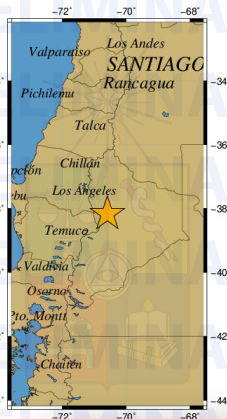MichelDeLHerbe's tweet image. #Sismo #Preliminar magnitud 6.5 Profundidad 210km. Ubicación a 75 km al E de Lonquimay