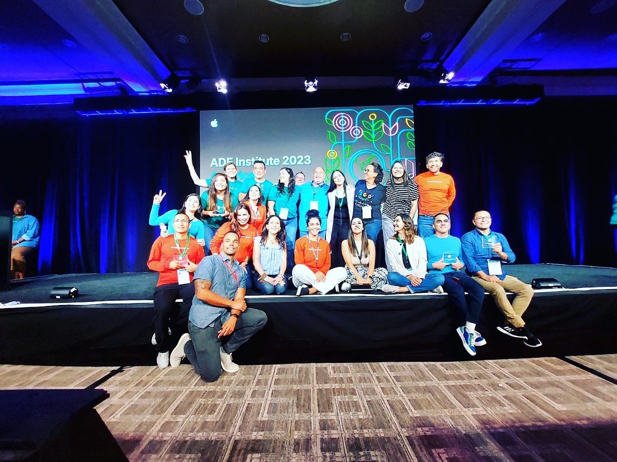 What a week!! Me siento orgullosa de ser parte de esta comunidad. ¡Las experiencias, el cariño y la pasión por esta vocación son contagiosas! Gracias #appledistinguishededucator por tanto.