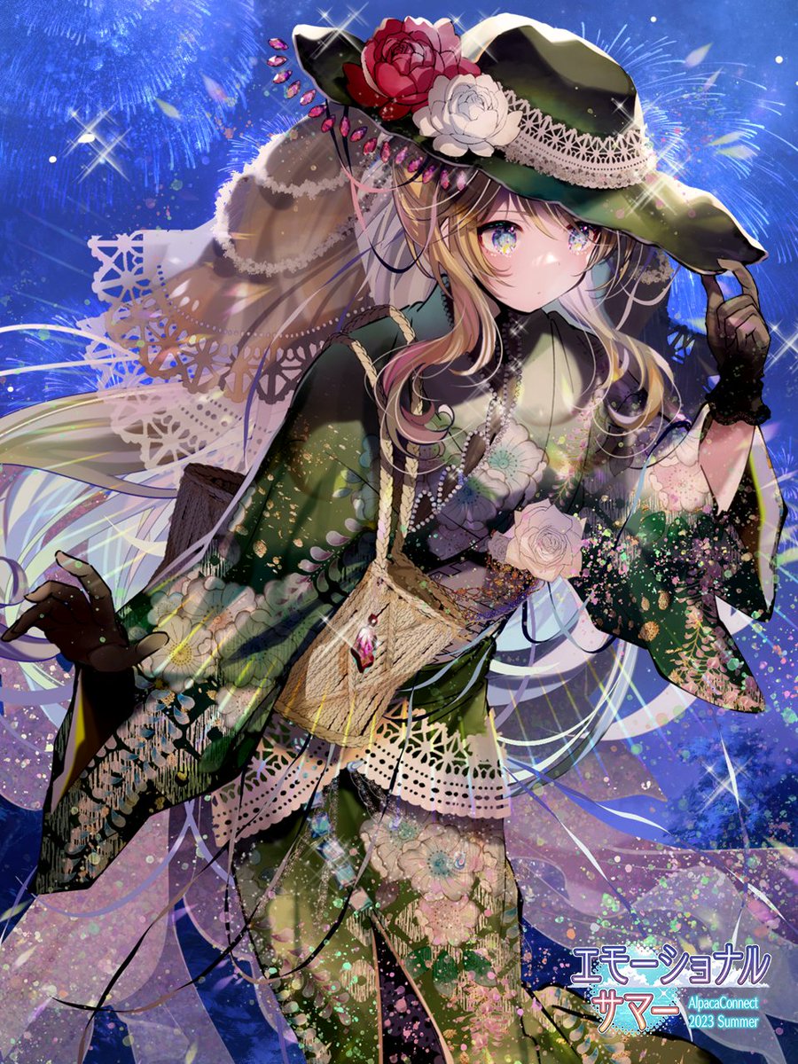 「【PBW】サマーピンナップ2023と切り抜き! 宝石モチーフをポイントを絞って入」|稲田🌾🌾🌾のイラスト
