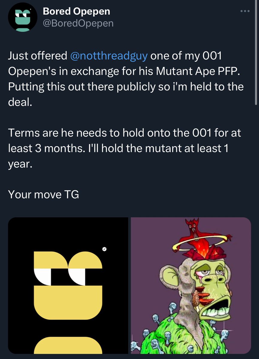 BoredOpepen's tweet photo. How it started.       How it’s going. https://t.co/3saTmcSLMN