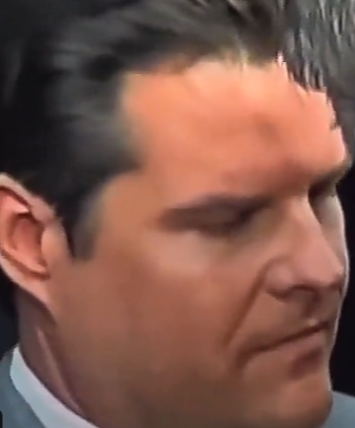 DaveyPorntoy's tweet photo. Is Matt Gaetz wearing a mask? 🦎🦎🦎 https://t.co/eFVoCBVaEC