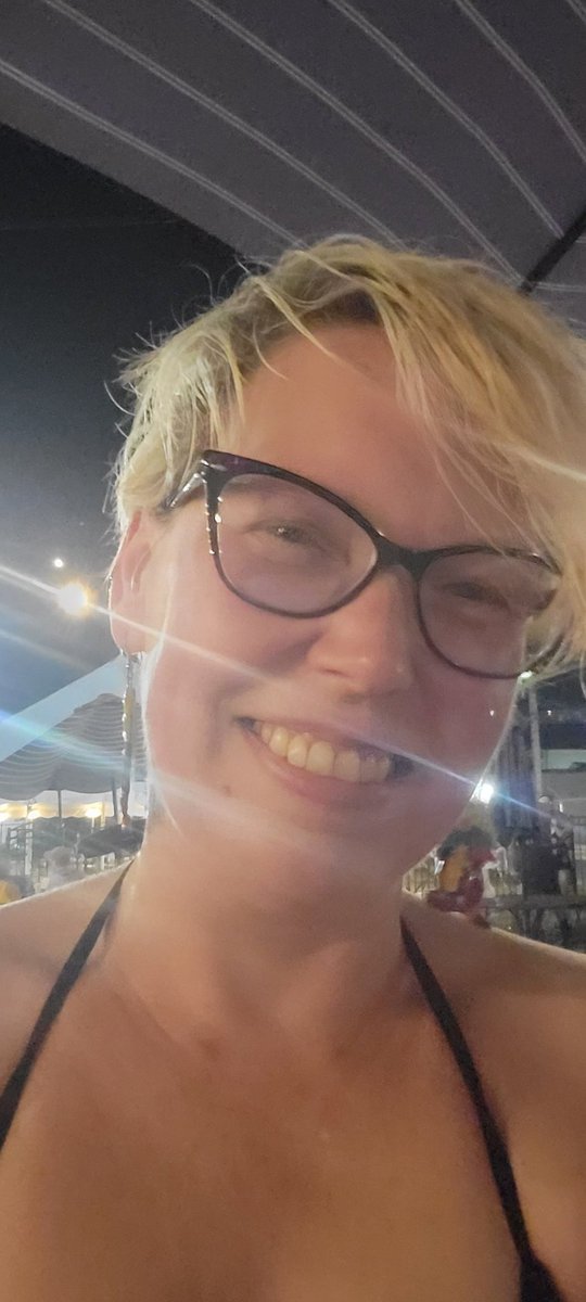 Sweaty, happy, danced my behind off!