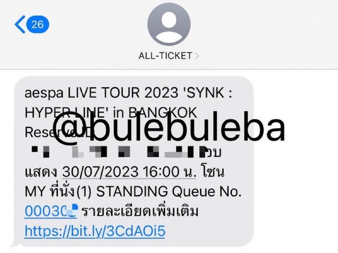 bulebuleba's tweet photo. WTS /ขาย
aespa synk : hyper line in bkk
Date: Sunday 07/30
Standing [MY] q.30x 
6,500 ฿

Not ori price
นัดรับ จ่ายสด
อนุสาวรีย์ สยาม ฟิวเจอร์พาร์ครังสิต เวสเกตบางใหญ่
#aespa_SYNK_HYPERLINEinBKK https://t.co/5mmV0bX1MV