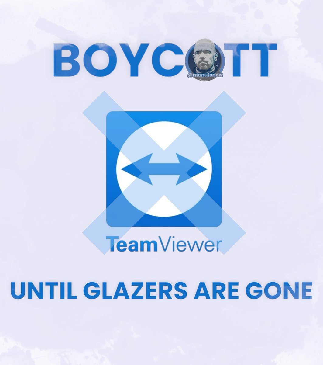 @TeamViewer Flexible - 'we're been bent over by the Glazer's'

Scalable - 'yep, their standing on us to scale the wall themselves'

Improved Stability - 'Not while we're in bed with Avi and Joel'

More Permissions - 'Glazer daddies say no'

The #TeamViewer Moto!!

#BoycottTeamViewer