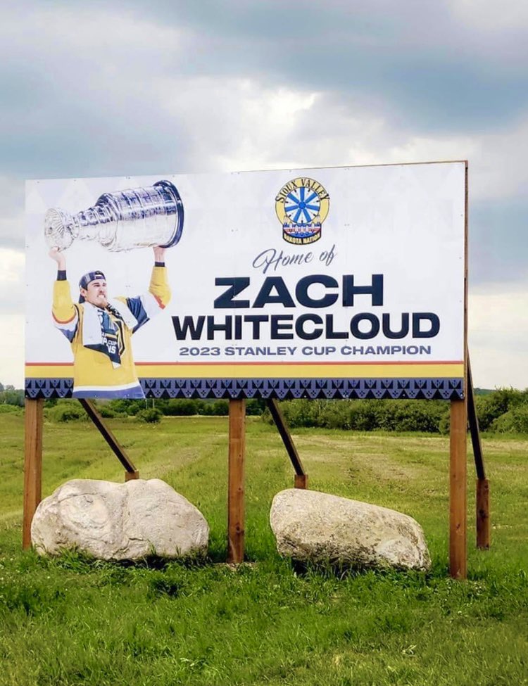 Saw this today @ZachWhitecloud #SiouxValleyDakotaNation #StanleyCupChampion #VGKAllDamnDay  #TheRealmisUKnighted #TheGoldenAge