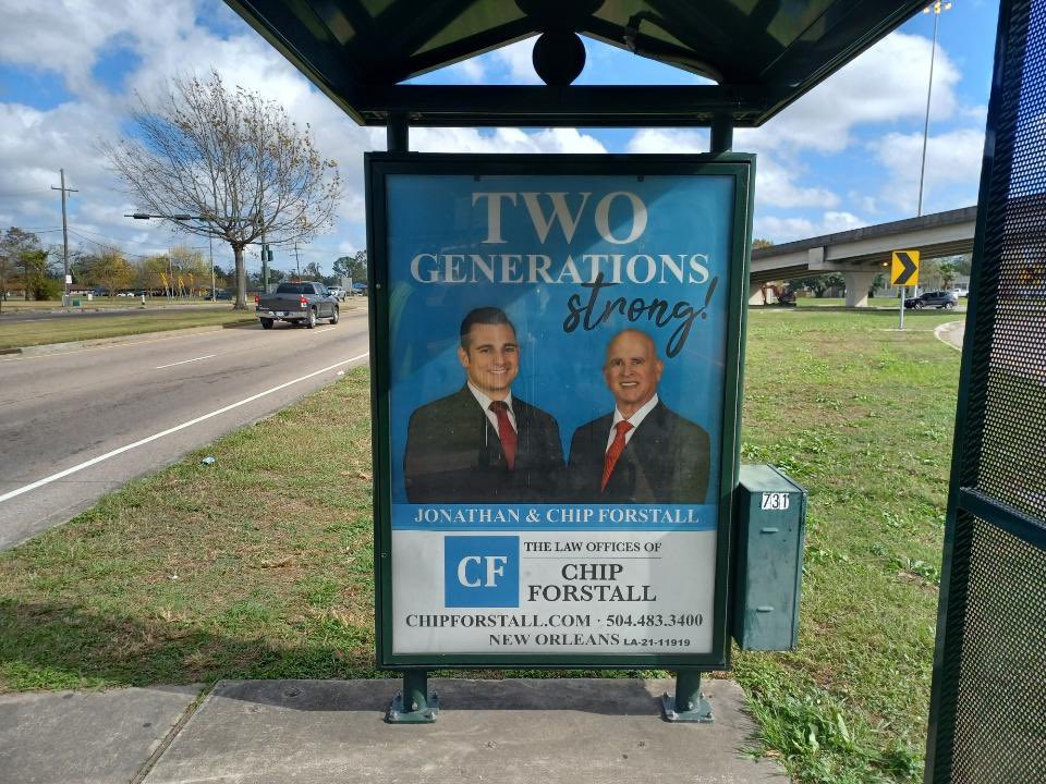 ChipForstallLaw's tweet photo. Have you seen the #ChipForstall buses & bus stops around town? If so, Like or comment below! https://t.co/eY7MhMt7Ij