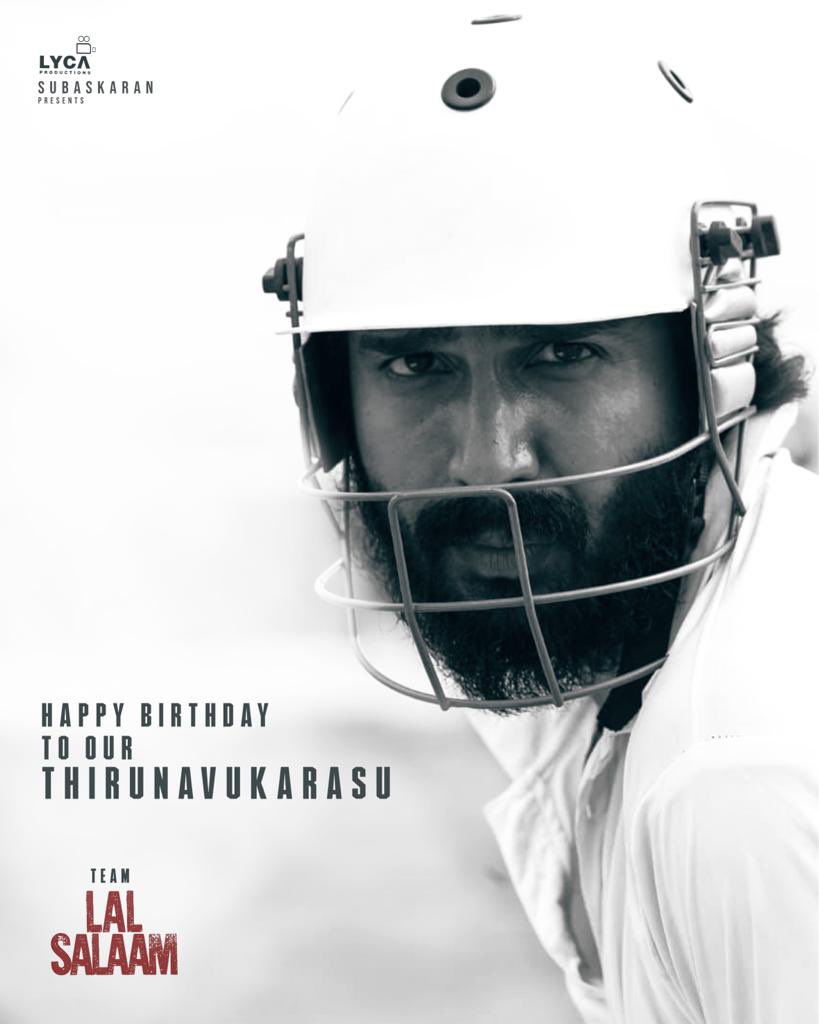 ash_rajinikanth's tweet photo. Here’s wishing our “Thirunavukarasu” the healthiest and happiest birthday 🎉 .. @TheVishnuVishal 
 #lalsalaam https://t.co/Y30Cfhu2K7