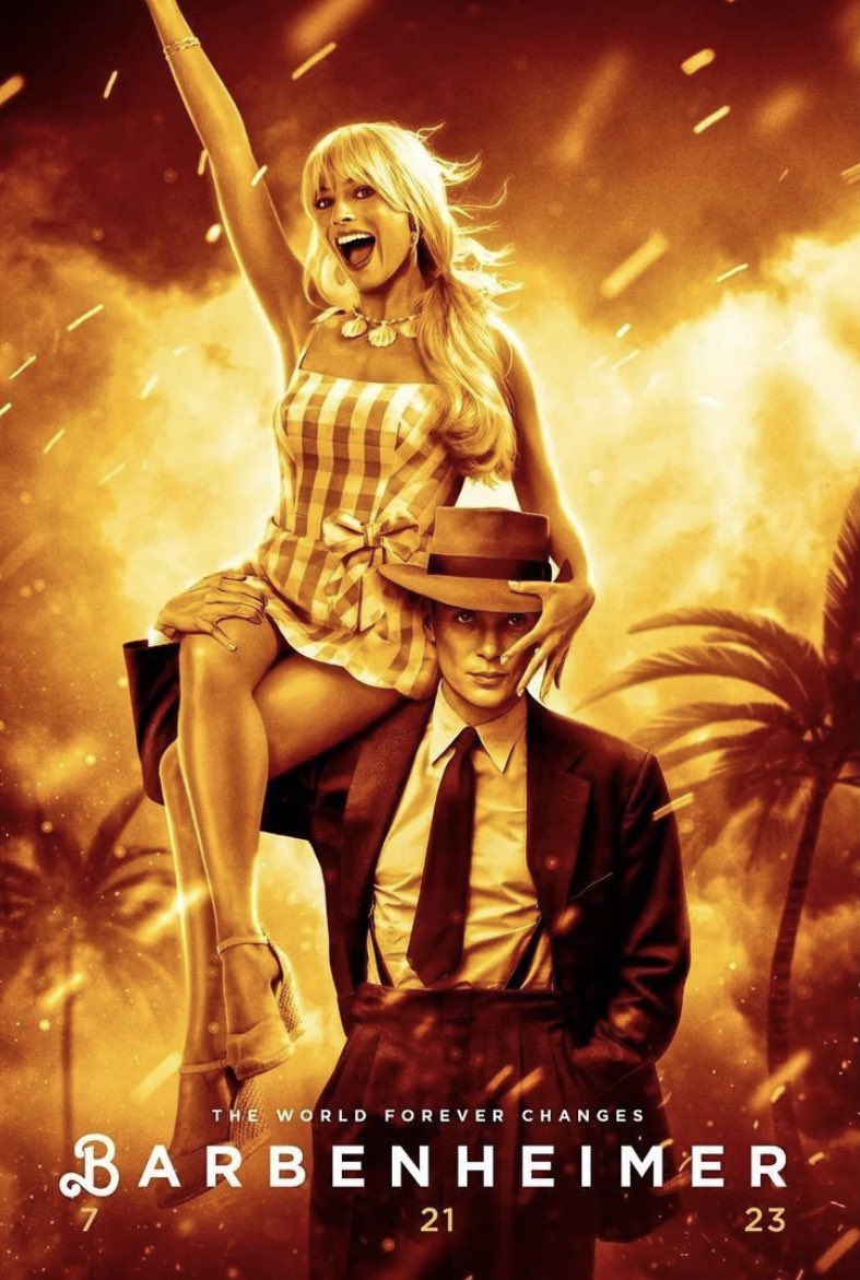 SeriesUpdateFR's tweet photo. Nous sommes officiellement dans la semaine de sortie de Barbie et Oppenheimer.🌸💣 https://t.co/IQ3joI2IRL