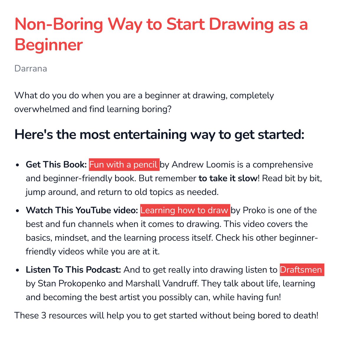 Non-Boring Way to Start Drawing as a Beginner

#learntodraw