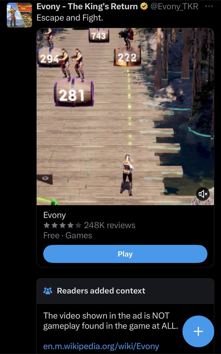 Star! on Twitter "The misleading mobile AD got community noted, we won."