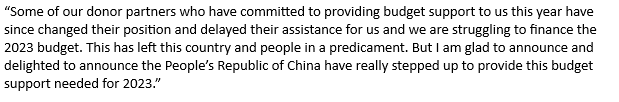 stephendziedzic's tweet photo. Solomon Islands PM Manasseh Sogavare has given a rather astonishing press conference on returning from China. Where to start. The PM accuses "traditional donors" (Aus, NZ, others) of suddenly withdrawing direct budget support but says China will plug the gap. Quantum not clear 1/ https://t.co/5yEt1dcc91