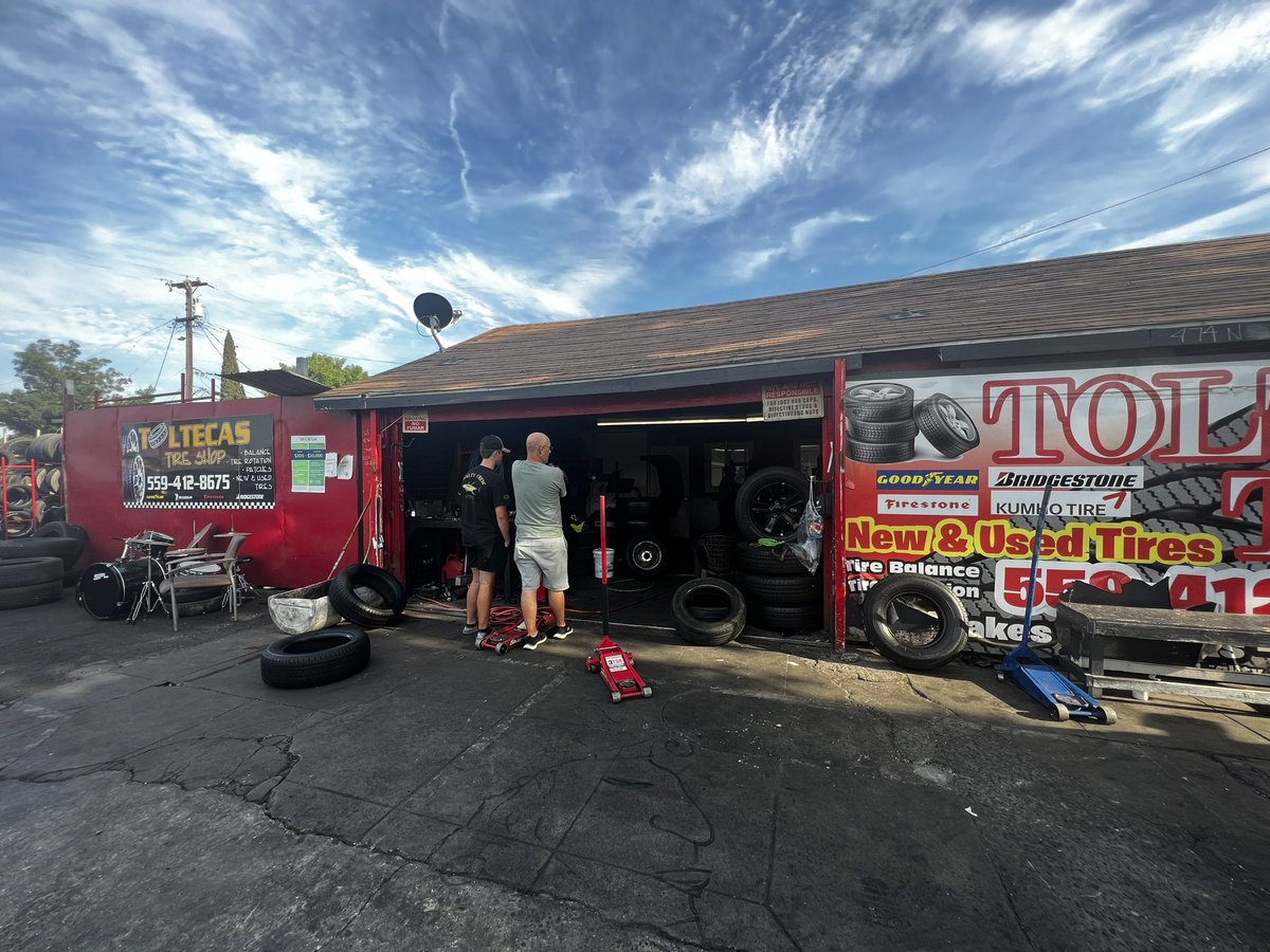 DCarr75's tweet photo. Driving to Tahoe Friday had a tire blow out. Literally rolled in on the flat to Guerrero’s tires. Told him the problem, young man drove 15 min to pick me one up at his storage, the exact one we needed. Put it on in no time. 

On the way back tonight had another blow out on the side of the road. 
Some random guy named Jose pulled up stopped and helped us put our spare. Had all the tools needed to help. Amazingly Jose  just got back from a Mens Christian retreat. 

Then we pulled up to Toltecas because every other tire shop in the world was closed on Sunday. This dude got me straight in, gave me a great deal got home safe. 

Just wanted to send some love to these to places. Easy to deal with, hard working, good dudes. Got us back on the road quick and safe. 

But thank God for sending My man Jose. He’s the goat today. A neighbor seeing another neighbor in need in 112° heat. Didn’t hesitate, much love. 🇺🇸 

Ps. It’s cooking out there on the freeway 🔥.. Make sure you get your tires checked before you hit the road with the family. Tires so hot they burst. Wasn’t an easy few days but God watched out for us and got us what we needed.