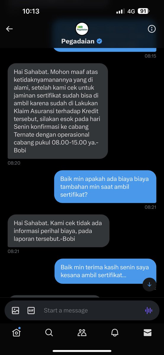 chanzan's tweet photo. Ini ga ada tanggung jawab kah? @Pegadaian saya sudah kesana tapi tidak bisa ambil hak saya https://t.co/KVMcBCYxwL