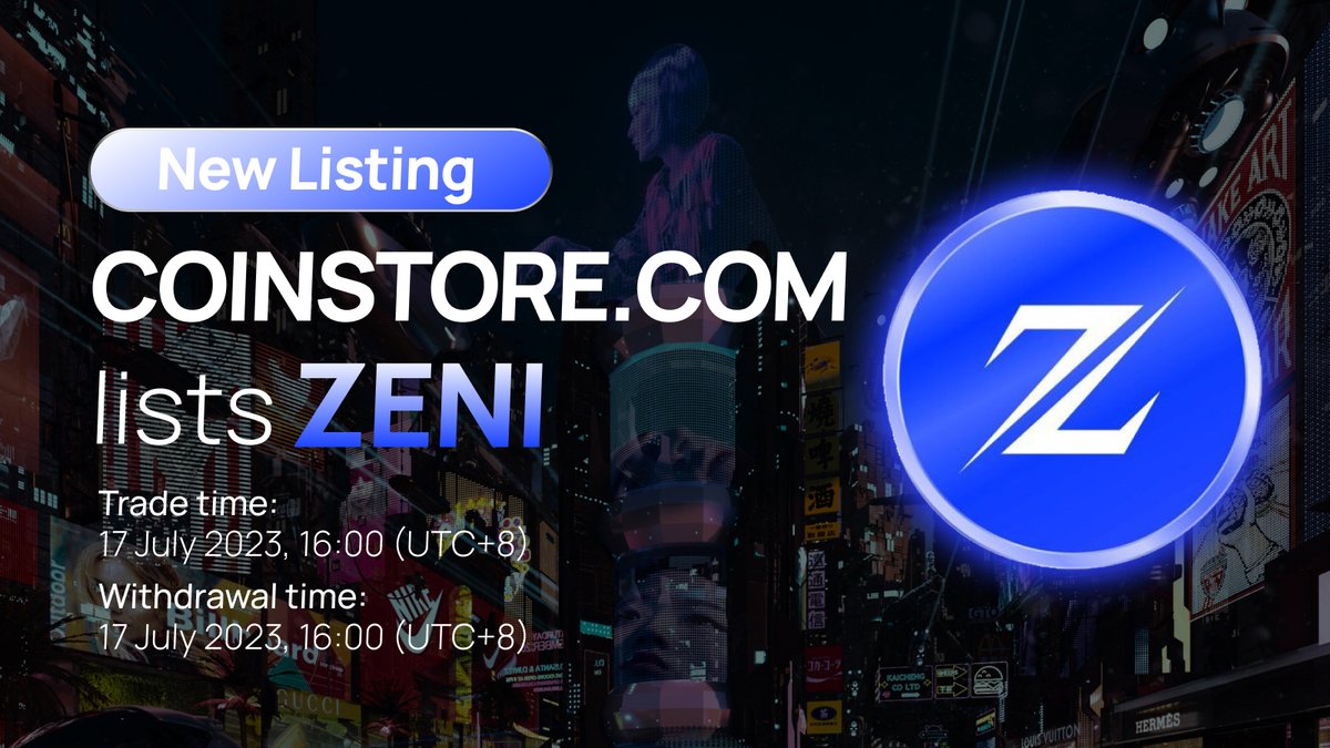 CoinstoreExc's tweet photo. 🔥NEW COIN LISTING ON COINSTORE 🔥

👏Welcome @JKCoin_Official $ZENI👏

⏰ Trade time: 17 July 2023, 16:00 (UTC+8)
💰 Withdrawal time: 17 July 2023, 16:00 (UTC+8)

🌎Official website: https://t.co/JYeesQySAC
👨‍👩‍👧‍👦Official Telegram: https://t.co/RyIGM0zQ7Y https://t.co/SX91jxwx8L