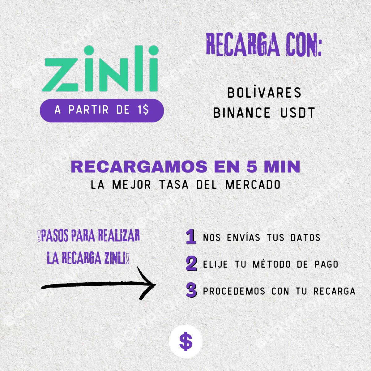 cryptoarepavz's tweet image. Recargamos Saldo #zinli