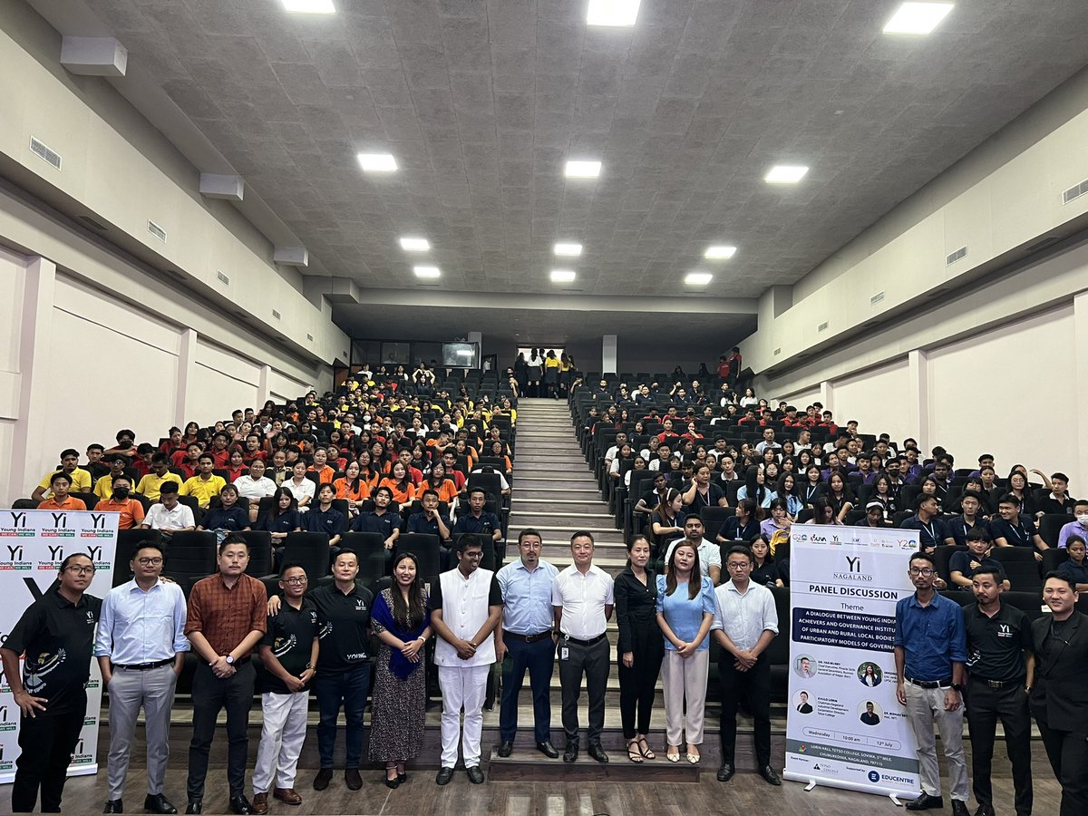 Lezoputsure's tweet photo. 400 of our 3000 Yuva's. YiNagaland under the leadership of @clefnote @albert is making significant impact for our college students. Nagaland leads as one of the most active and biggest Yuva groups in the country. Cheers to all our past chairs for planting the seed. https://t.co/DdQbwwINSt