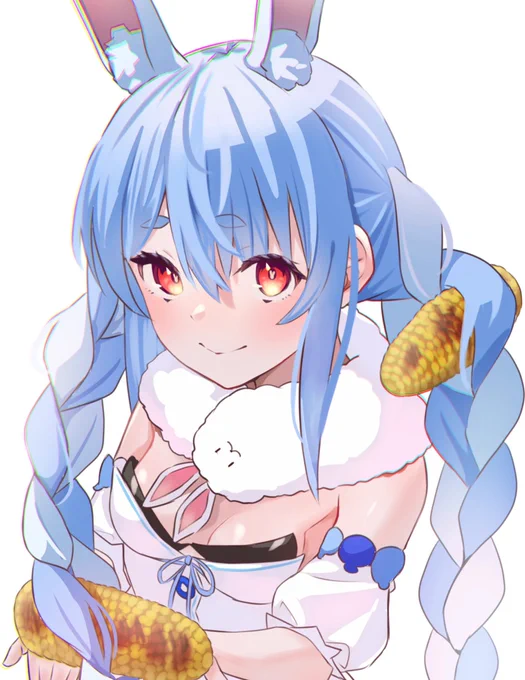 #ぺこーら24応援イラスト #ぺこらーと  とうもろこし焼きたくなった