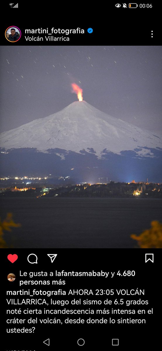 #Terremoto? Volcan Villarrica