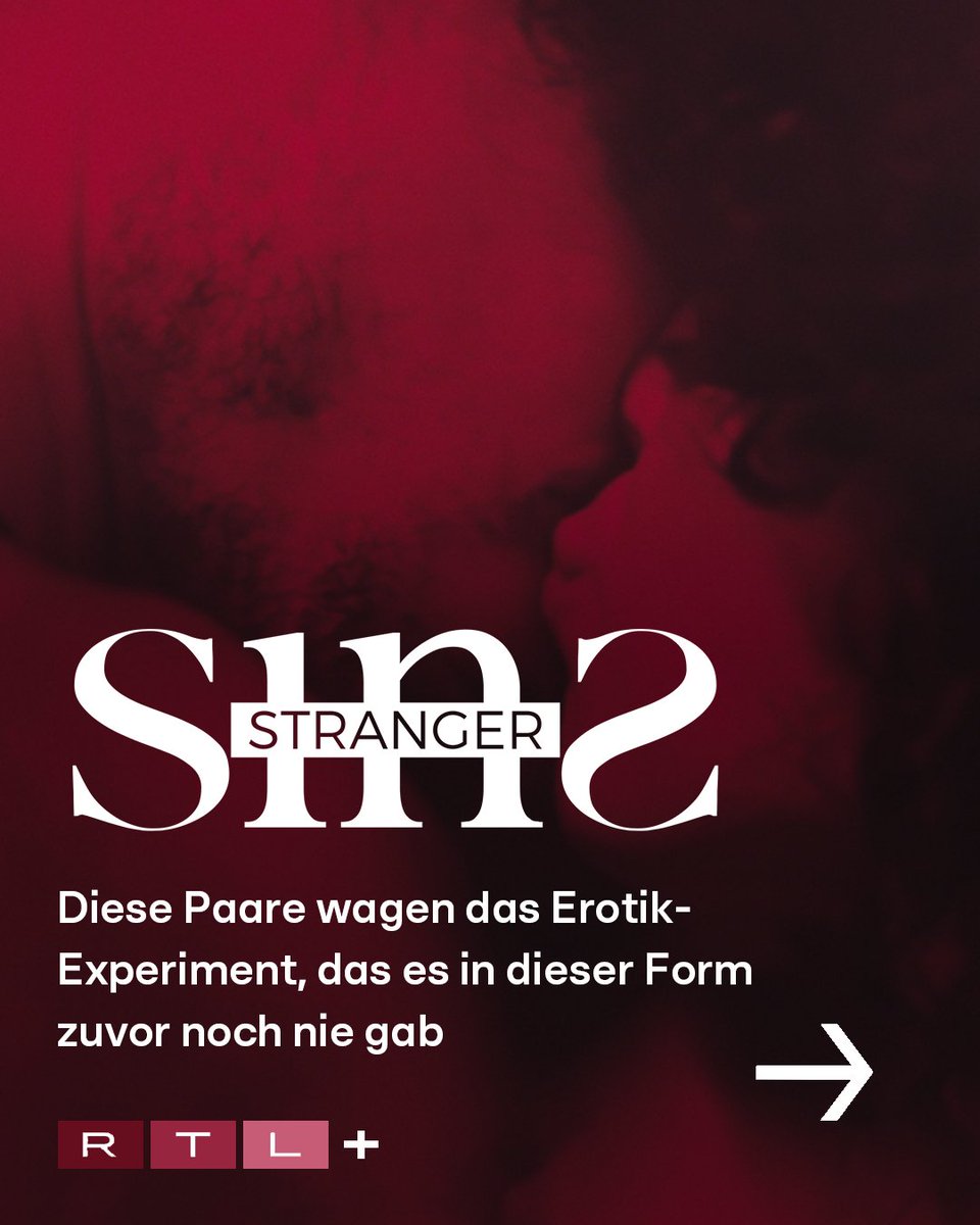 RTLplus's tweet photo. In der neuen Erotik-Reality #StrangerSins wagen acht Paare ihre Fantasien auszuleben. Ob ein Abenteuer zu dritt, Bondage oder Rollenspiele – jedes Paar hat seine eigene erotische unerfüllte Fantasie.

▶️ ab 21. Juli, wöchentlich in Doppelfolgen auf #RTLPlus https://t.co/zl53VMYz8U