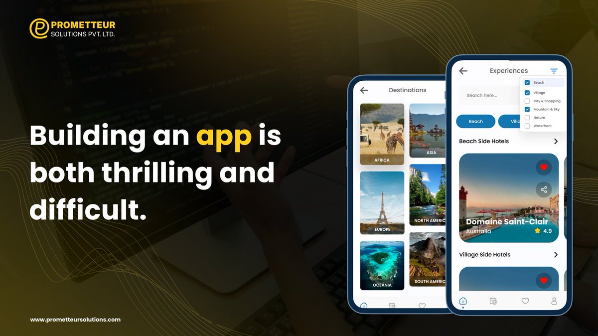 📱🚀 Building an app: Thrilling yet challenging! 

Join us on this exciting journey of app development and unlock your creativity!  Read More: prometteursolutions.com/blog/the-cost-… 
#AppDevelopment #MobileApps #AppBuilding #CodePassion #BuildYourDreamApp #AppCreators #AppDesign #prometteur